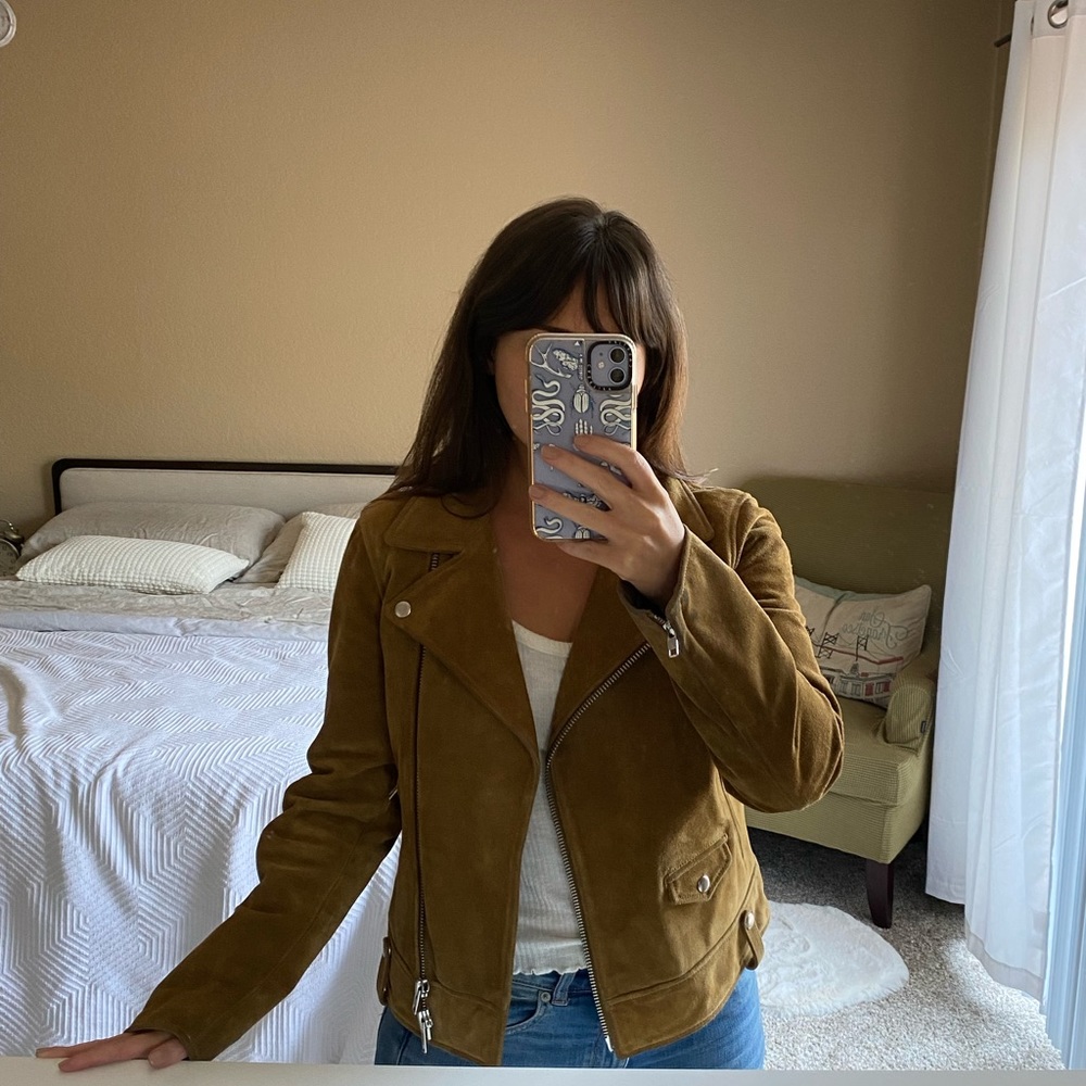 Madewell Suede Motorcycle jacket